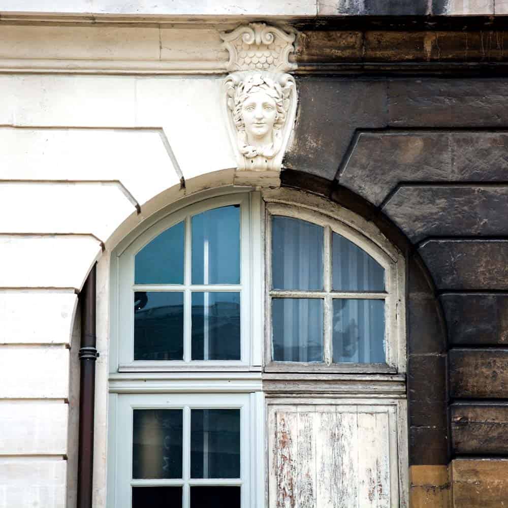 Laser cleaning historic stone and brick building NJ